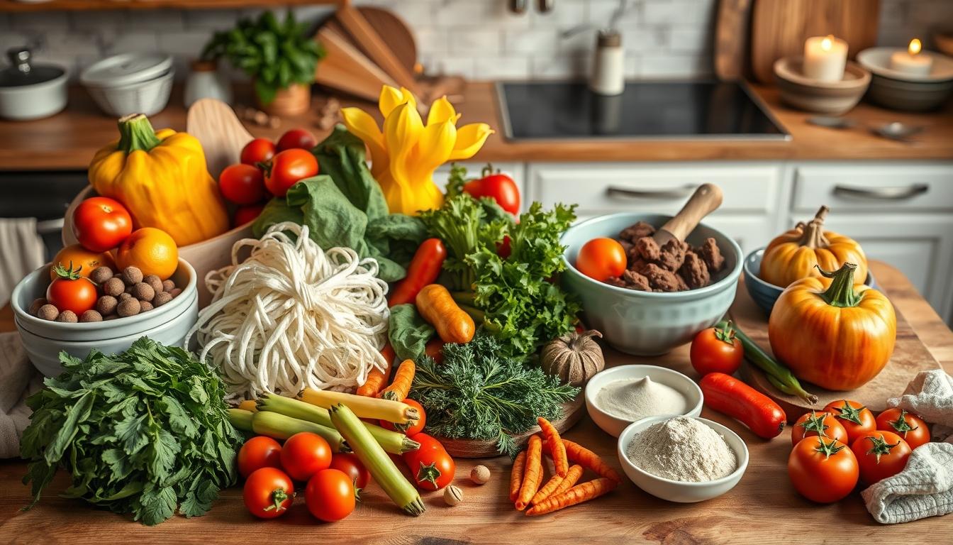 Fresh seasonal cooking dish